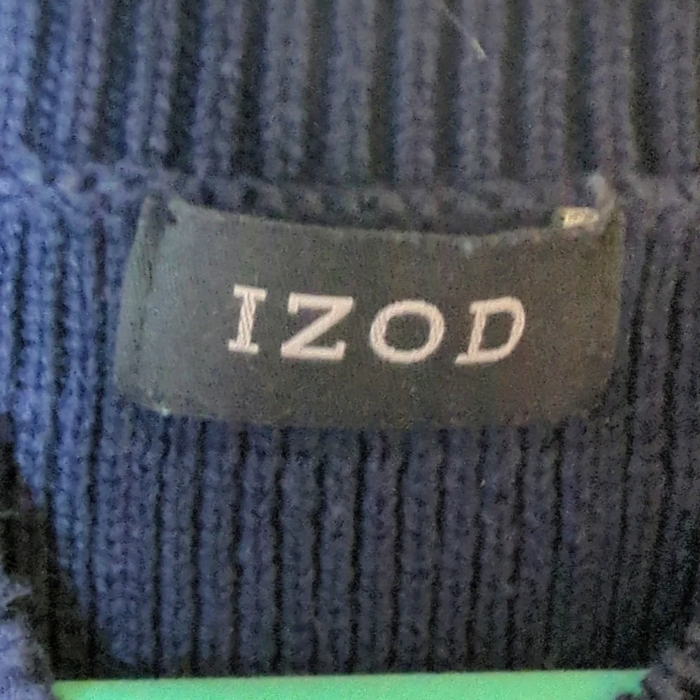 IZOD Men's Navy Cotton Sweater Large